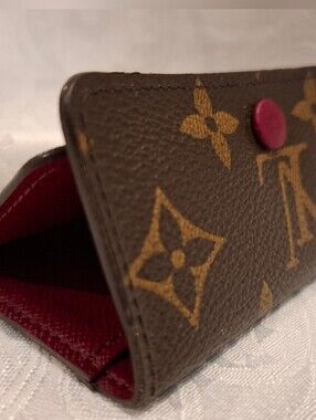 Louis Vuitton Monogram Key & Card Holder with Pink Snap